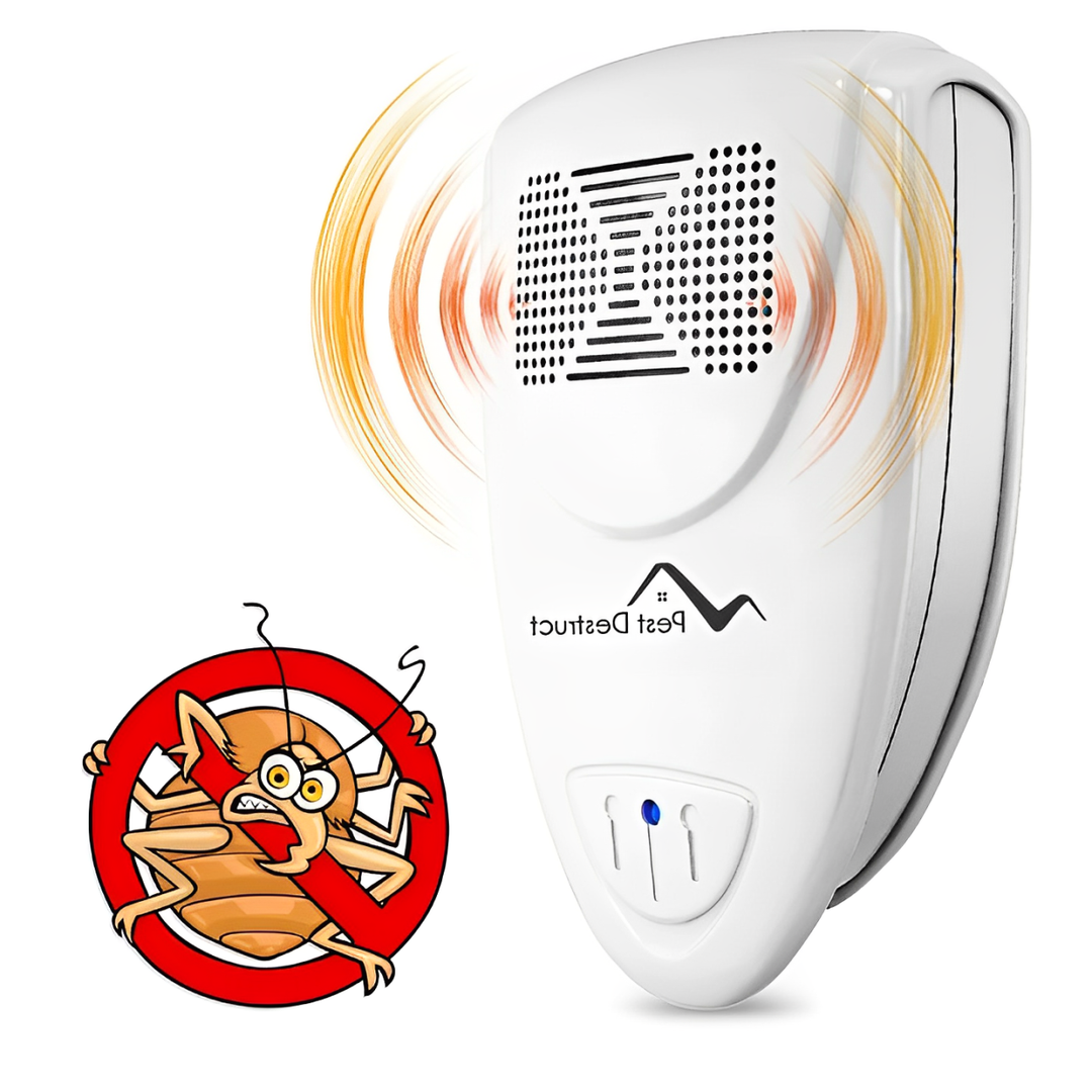 Compacte plug-in ultrasone bedwants afschrikker, veilige insectenverjager voor een zorgeloos, bedwantsvrij thuis.