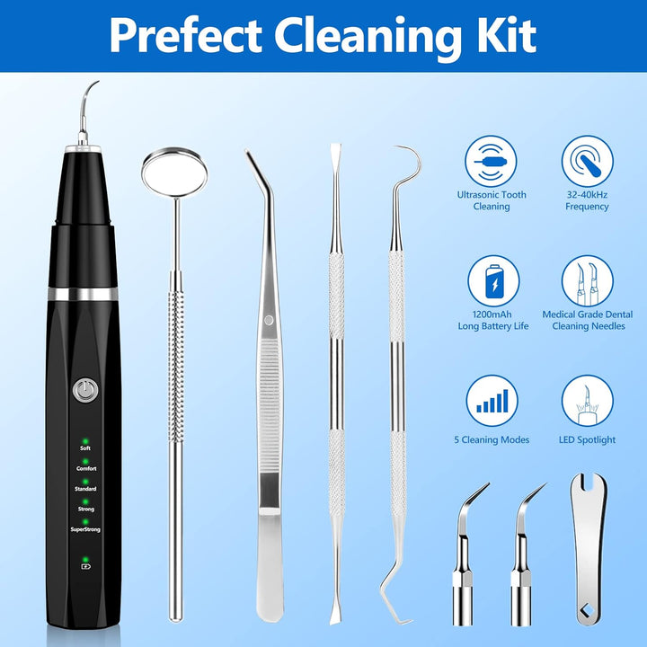 Ultieme dierenverzorging thuis: ultrasone gebitsreinigingstool voor honden en katten voor optimale mondhygiëne.