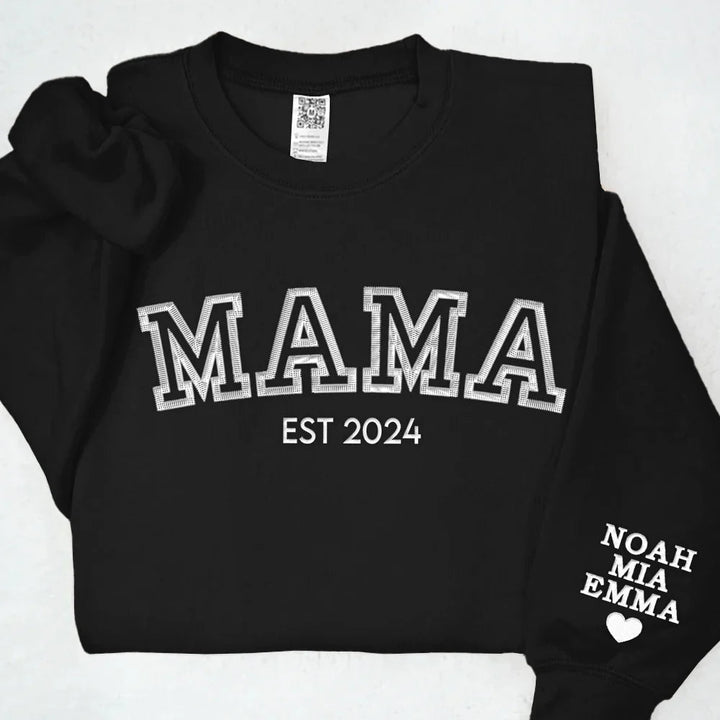 Uniek gepersonaliseerd moederdag T-shirt met namen van kinderen