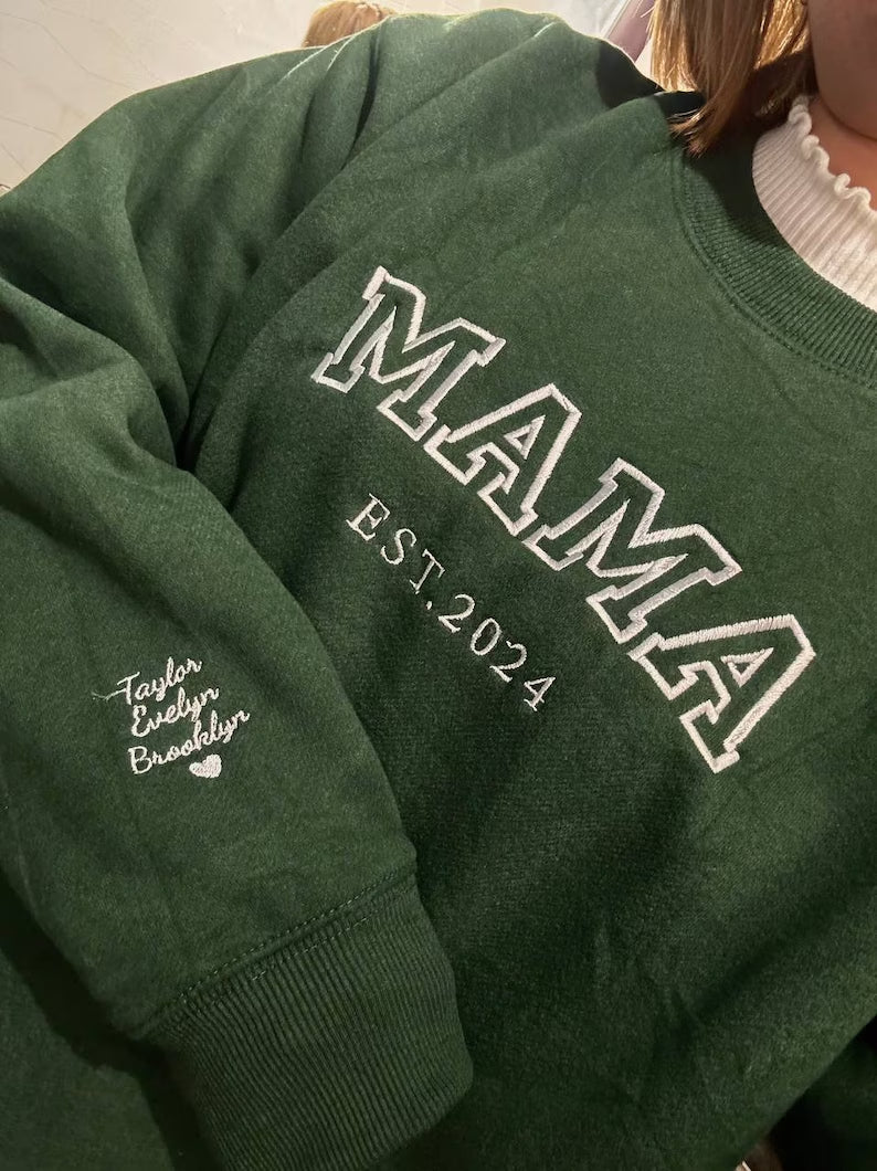 Feestelijke hoodie speciaal voor Moederdag, inclusief namen