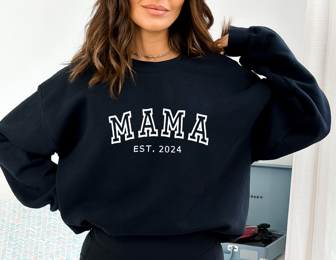 Warme hoodie met opdruk: namen van het gezin, moederdag editie