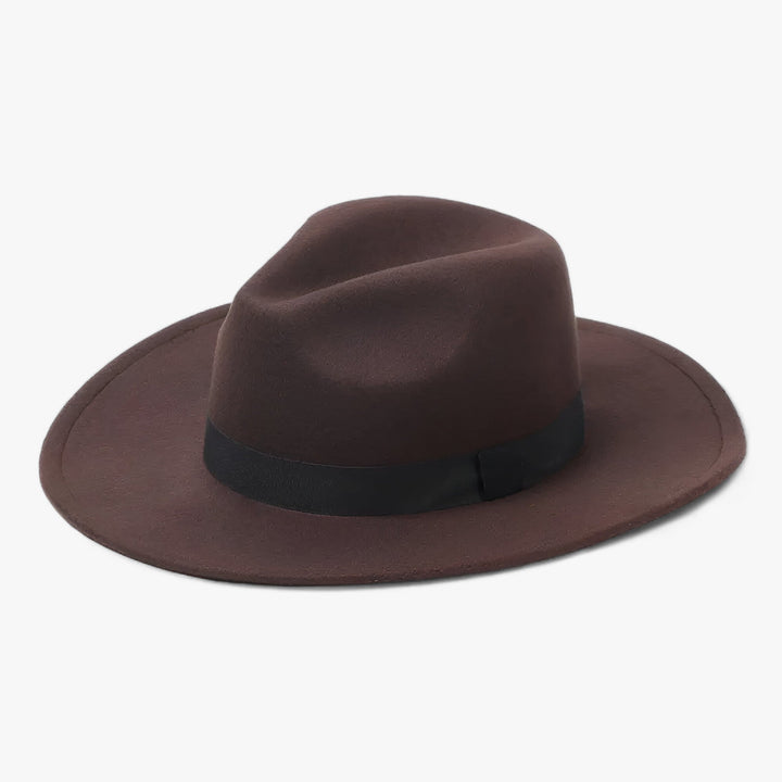 Uniseks klassieke fedora hoed van hoogwaardige wol. Perfect voor een tijdloze stijl.