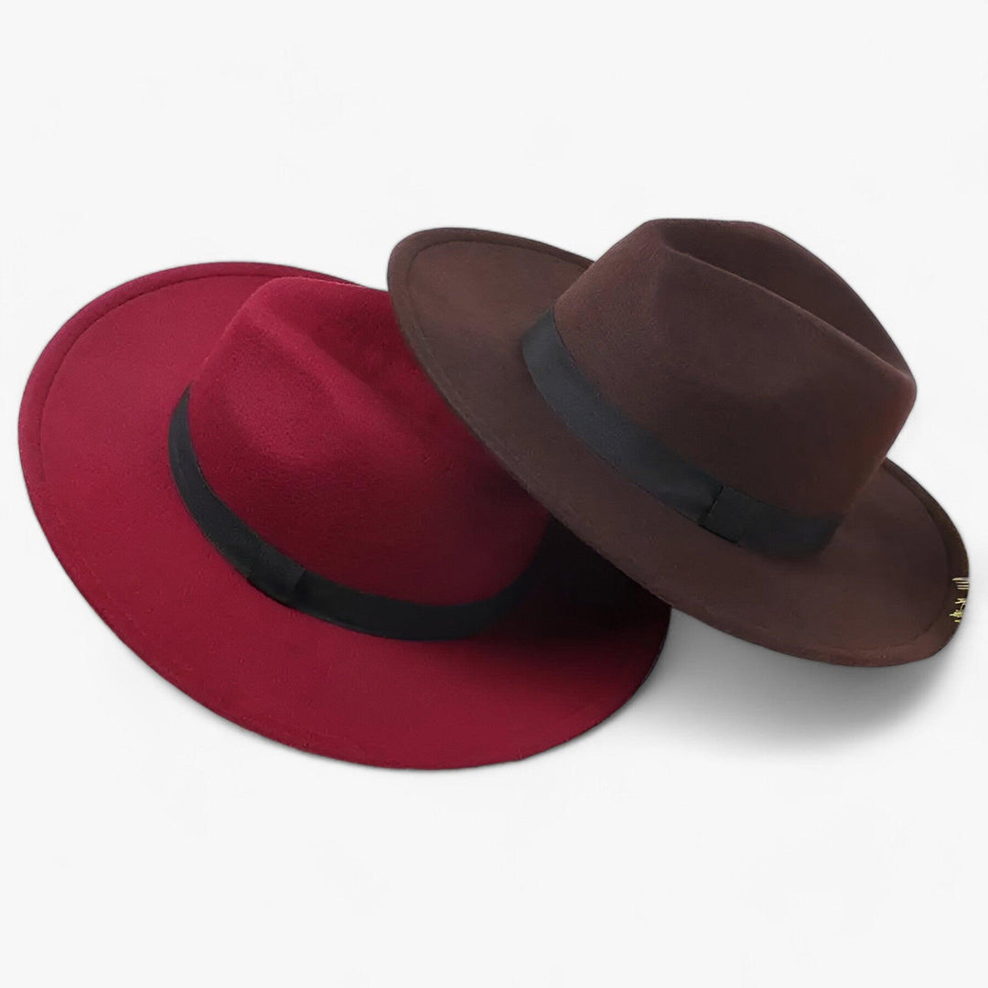 Warme wollen fedora in klassiek design, geschikt voor zowel heren als dames.