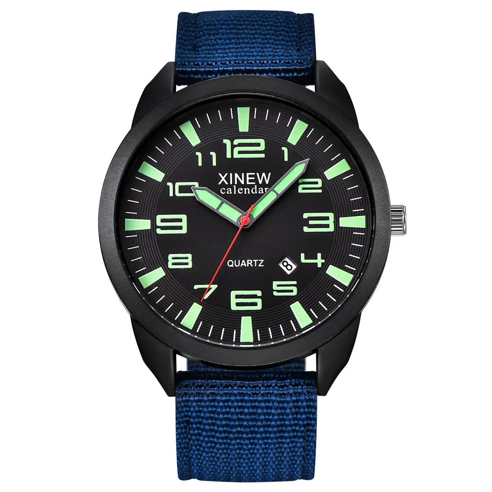 Veelzijdig Lumo uniseks quartz horloge. Elegant design met lichtgevende wijzerplaat, kalender en comfortabele metalen band.