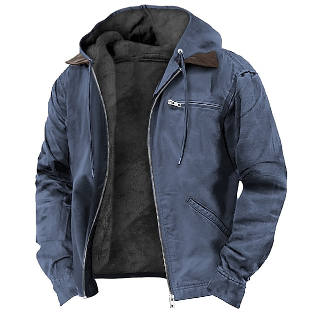 Sportieve uniseks outdoor jas met fleecevoering, biedt windbescherming voor actieve kleding.