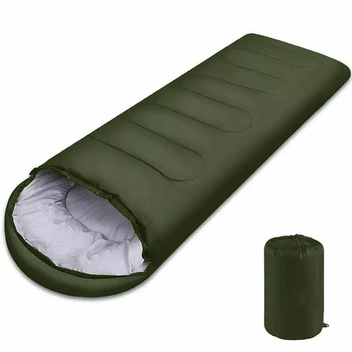 Veelzijdige 4-seizoenen slaapzak, perfect voor kamperen en outdoor in alle weersomstandigheden.
