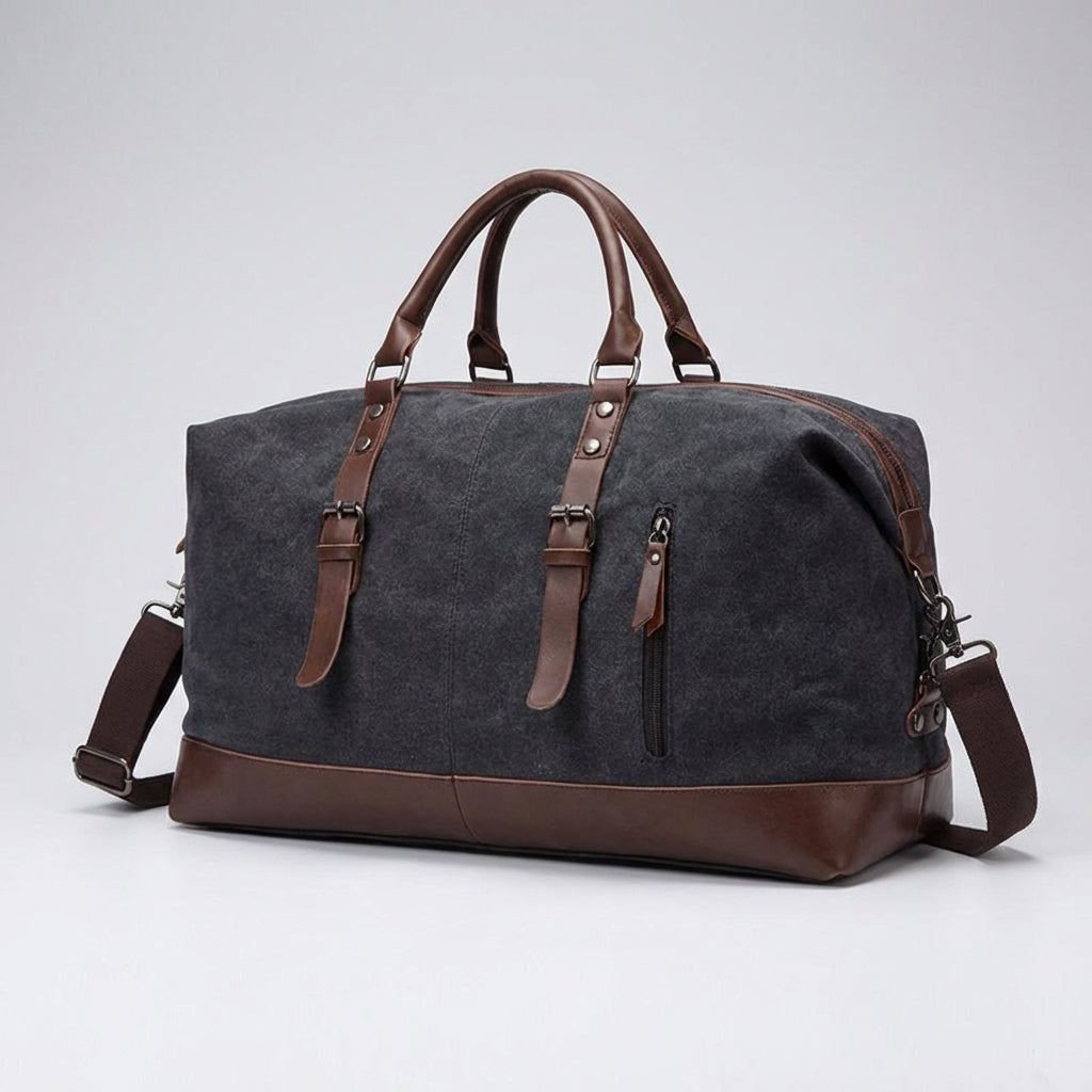 Stijlvolle unisex sporttas/weekender van 50L, perfect als handbagage. Waterafstotend en ruim.