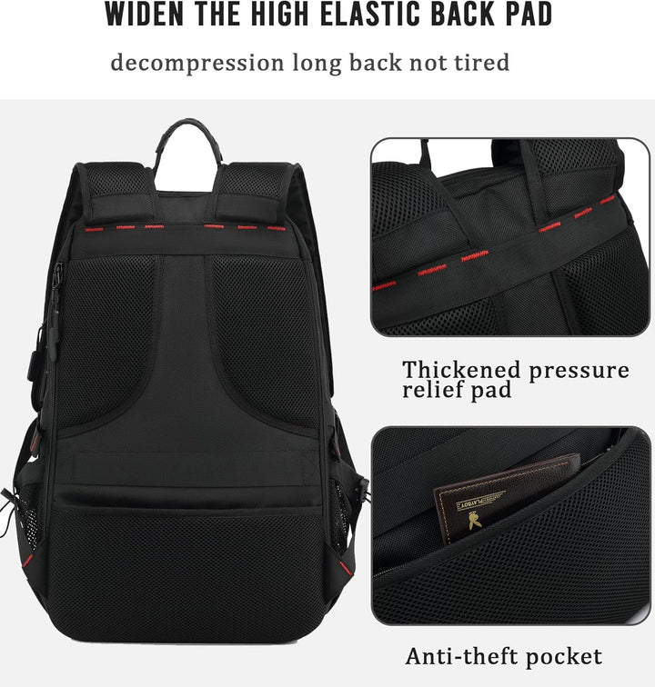 Model draagt de 60L unisex waterdichte rugzak in een stedelijke omgeving, perfect voor woon-werkverkeer of outdoor.