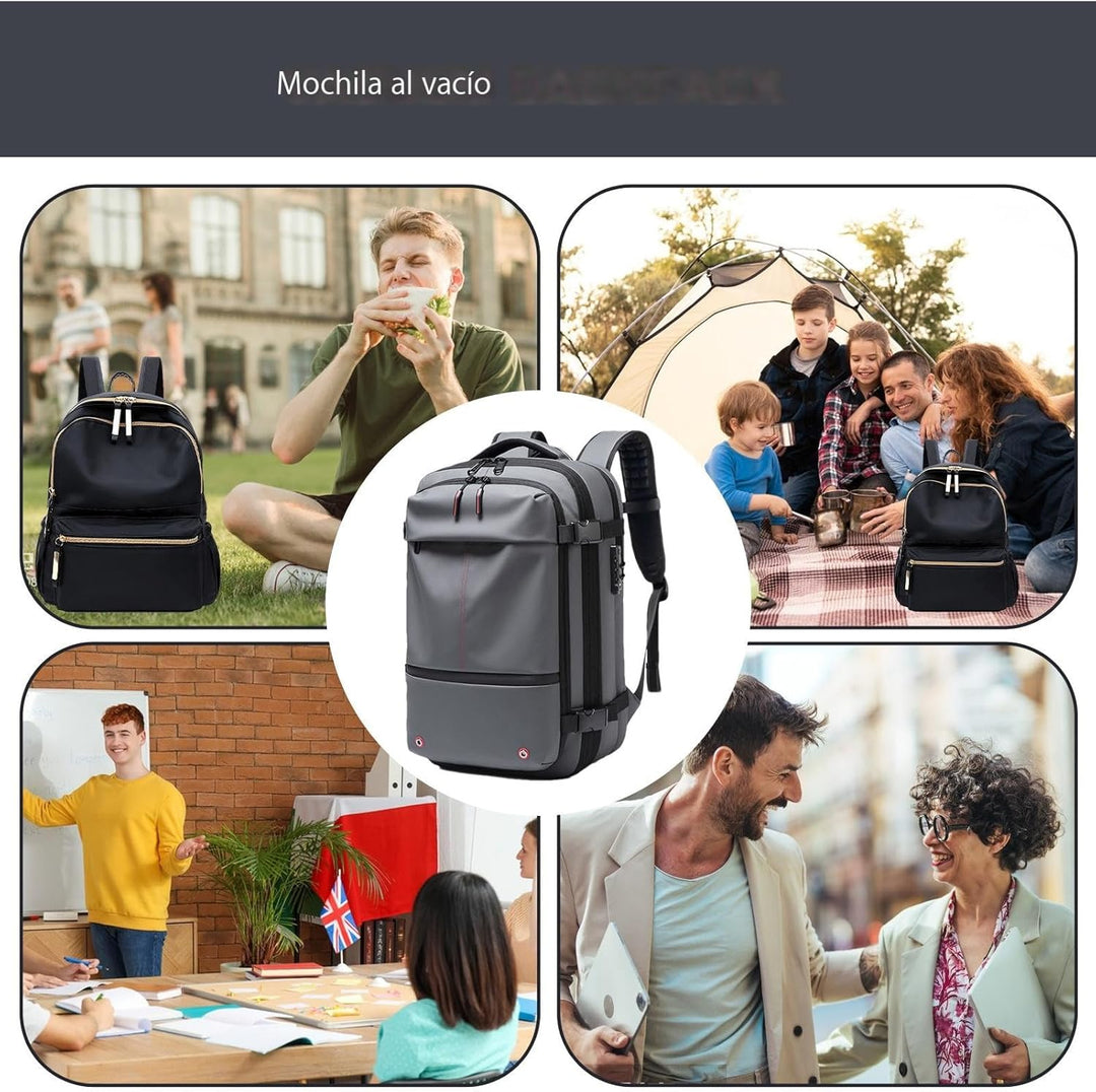 Ergonomische 60L reisrugzak met laptopvak. Comfortabel design voor lange reizen en avonturen.