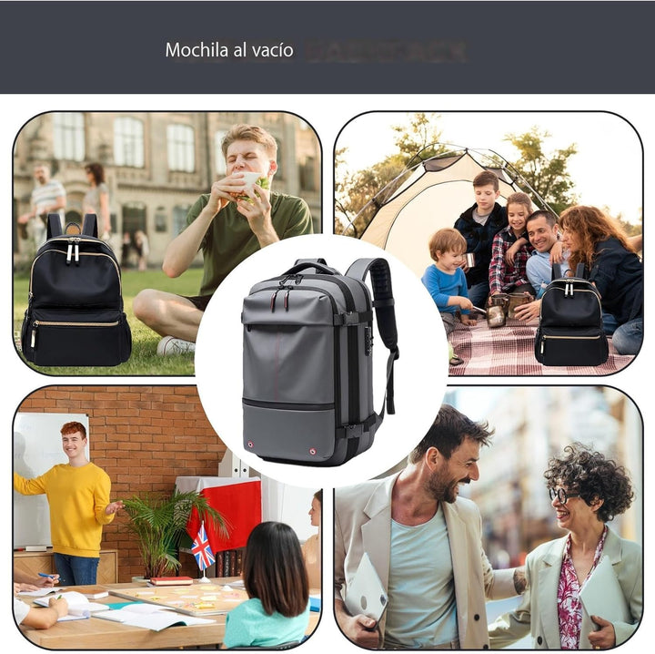 Ergonomische 60L reisrugzak met laptopvak. Comfortabel design voor lange reizen en avonturen.