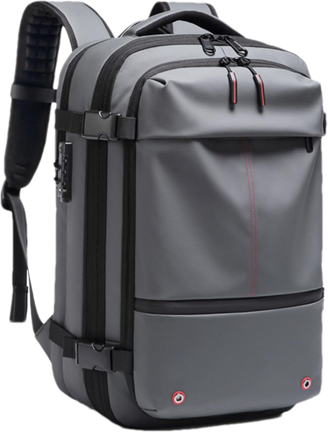 Trivora Air Vacuum 60L reisrugzak. Maximaliseer ruimte met vacuümcompressie en laptopbescherming.