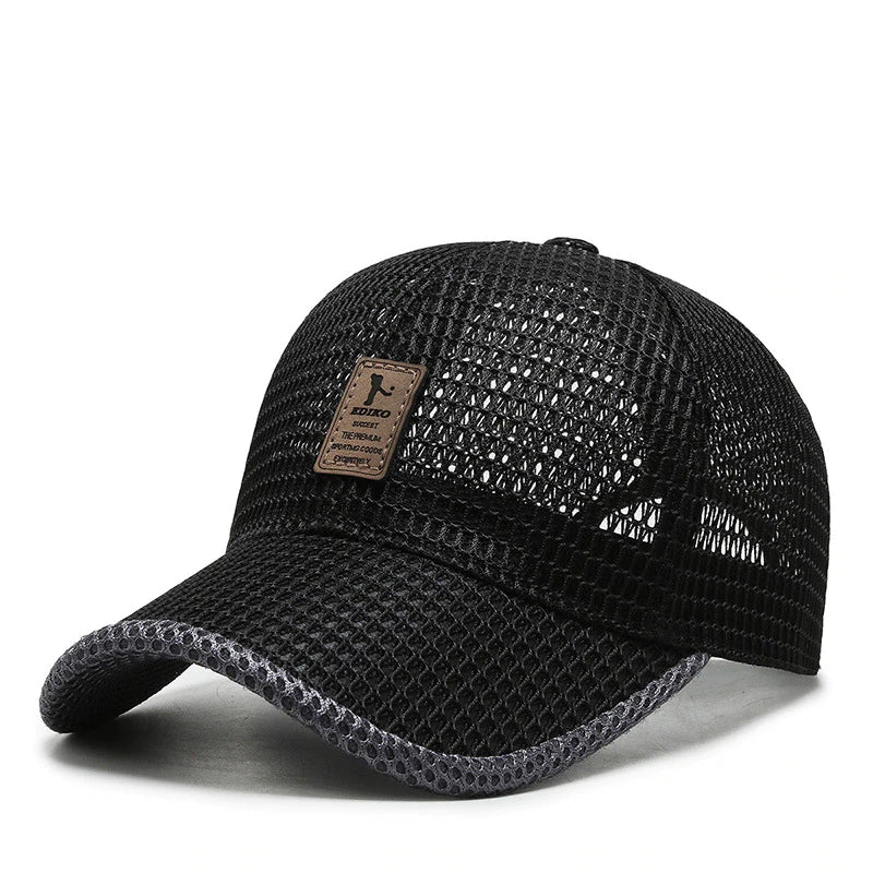 Unisex AeroBreeze zomerpet voor ademend comfort op warme dagen. Lichte mesh snapback, ideaal voor sport of strand.