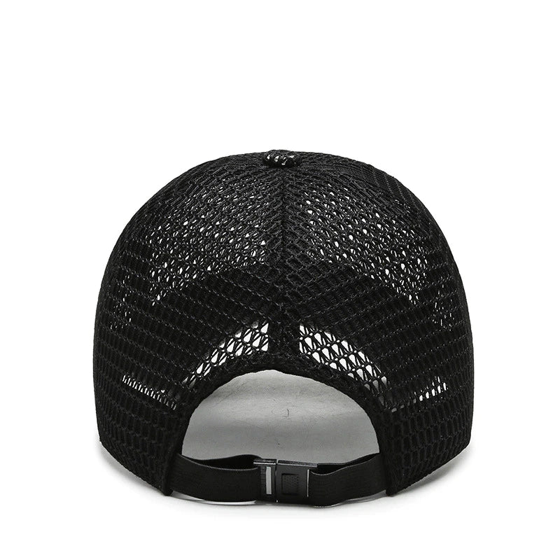 Stijlvolle unisex zomerpet, de AeroBreeze. Comfortabel en ademend, met snapback sluiting. Geschikt voor iedereen.