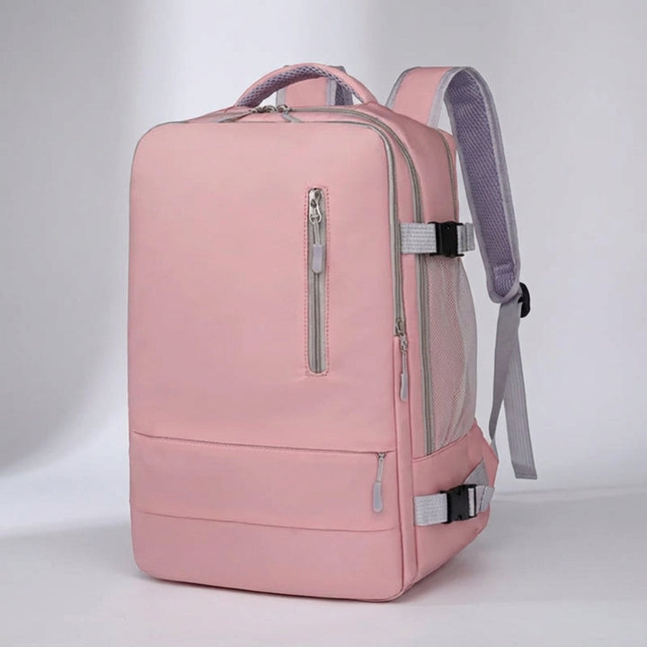 Stijlvolle anti-diefstal schooltas en dagrugzak, met laptopvak en USB-poort voor moderne gebruikers.
