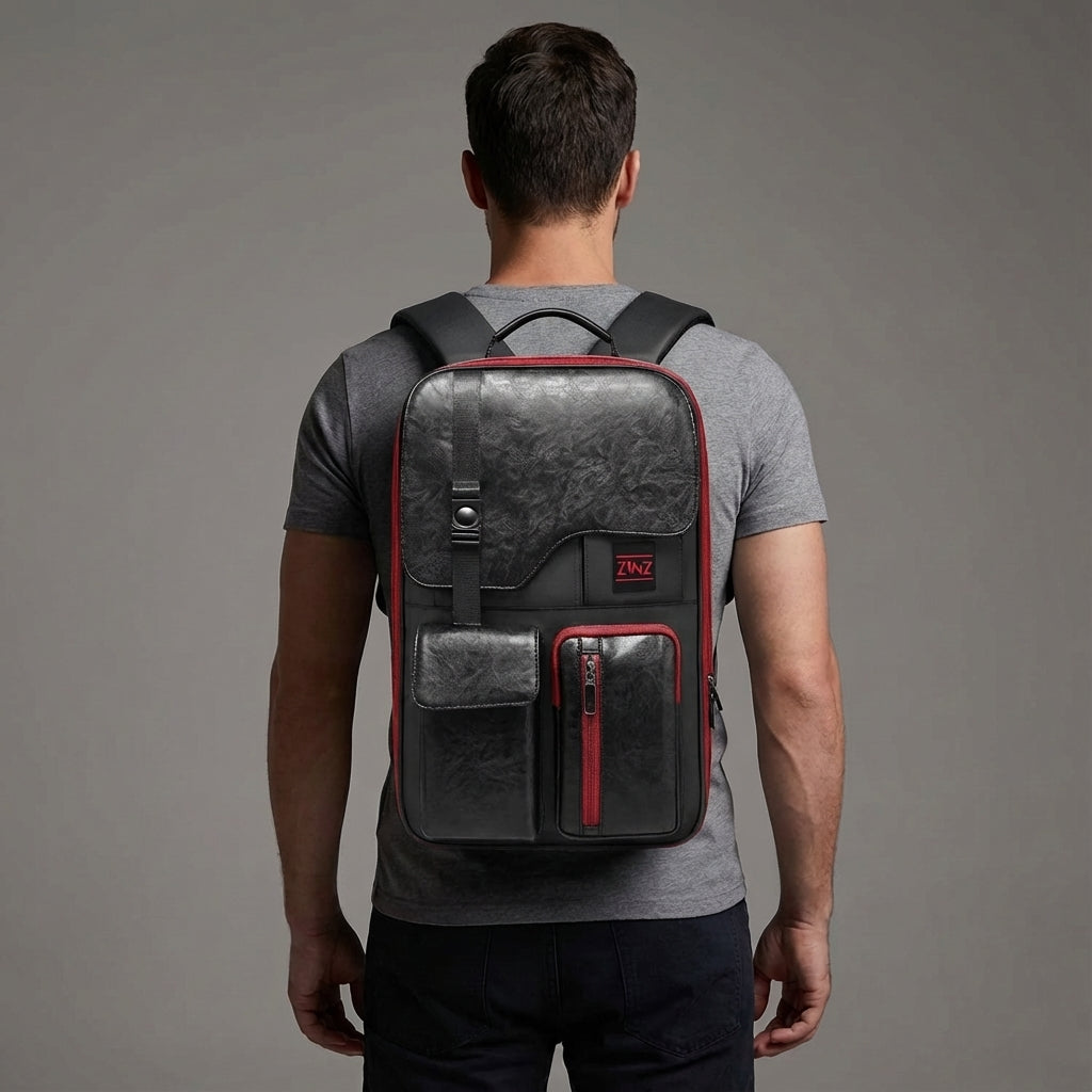 Flexibele waterdichte anti-diefstal rugzak, unisex en duurzaam. Beschermt laptop en spullen tijdens reizen en werk.