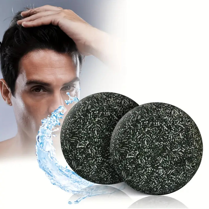 Revitaliserende anti-grijs shampoo bar voor een natuurlijke haarkleur, ideaal voor grijs haar.