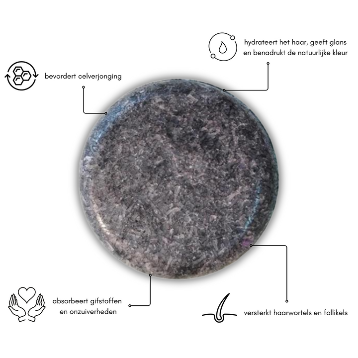 Man verzorgt baard en wenkbrauwen met anti-grijs shampoo bar voor een jeugdige look.
