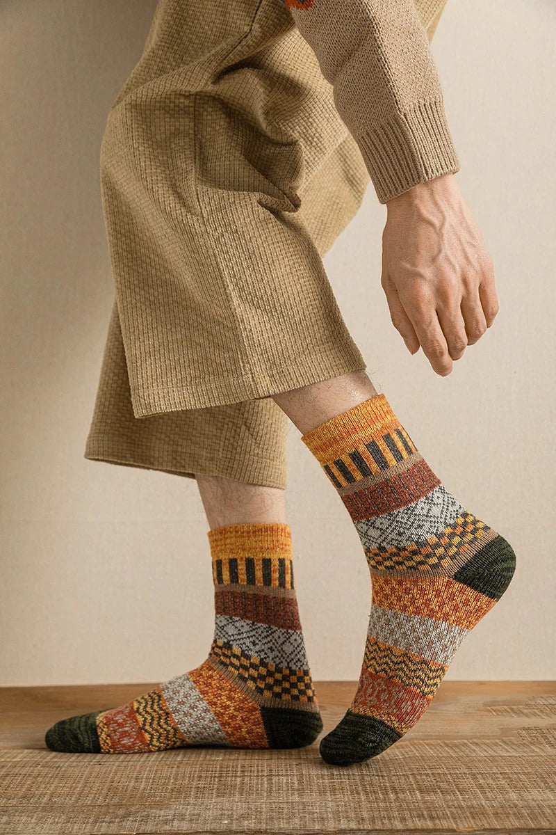 Unisex anti-zweet wintersokken, zacht en warm, houden voeten droog. Ideaal voor koude dagen en winterse activiteiten.