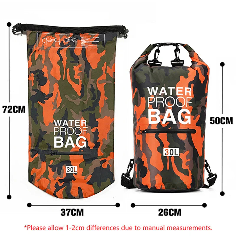 Robuuste AquaVault outdoor tas, waterdicht en duurzaam, gemaakt voor extreme weersomstandigheden en avontuur.