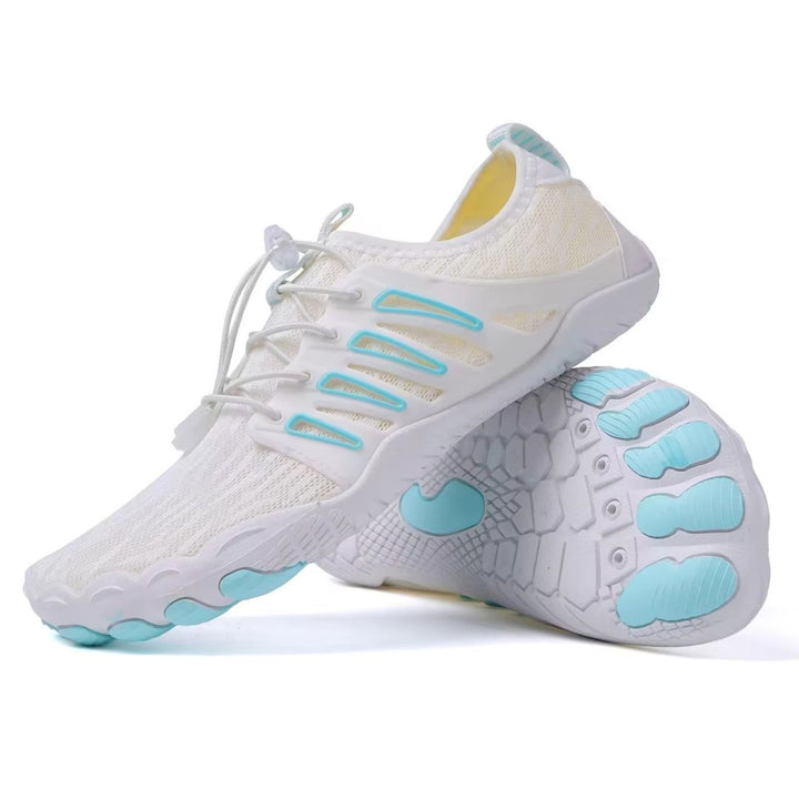 Ruime neus van barefoot schoenen voor natuurlijk comfort en gezonde voeten, unisex model, flexibele zool.