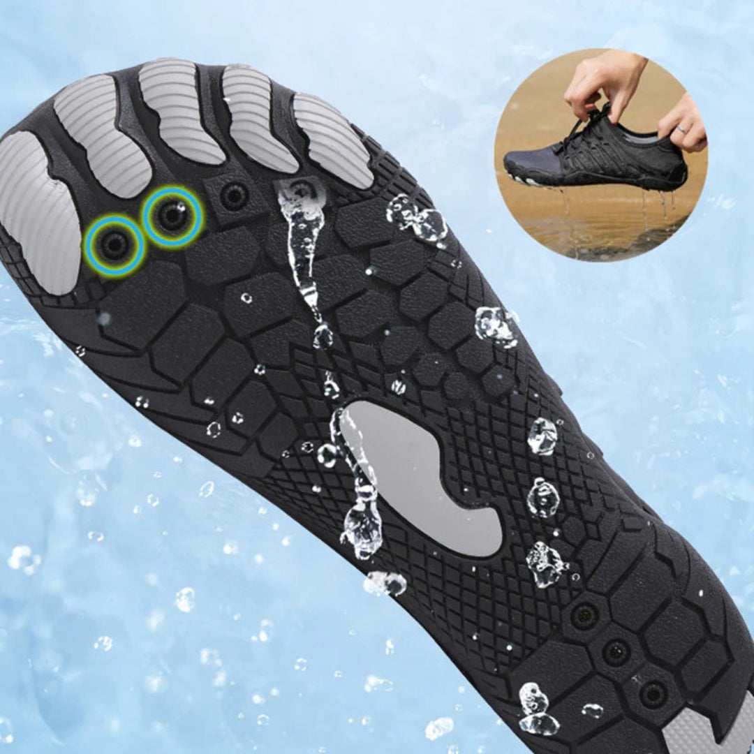 Stijlvolle unisex barefoot schoenen; sportief en casual, met flexibele zool voor natuurlijk comfort.