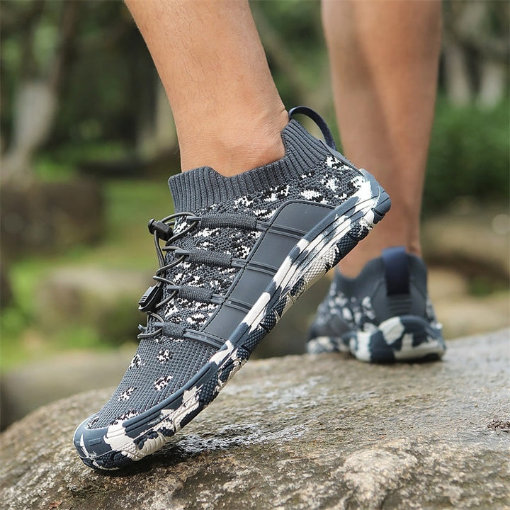 Ademende unisex barefoot schoenen met sneldrogend materiaal, ideaal voor watersport.