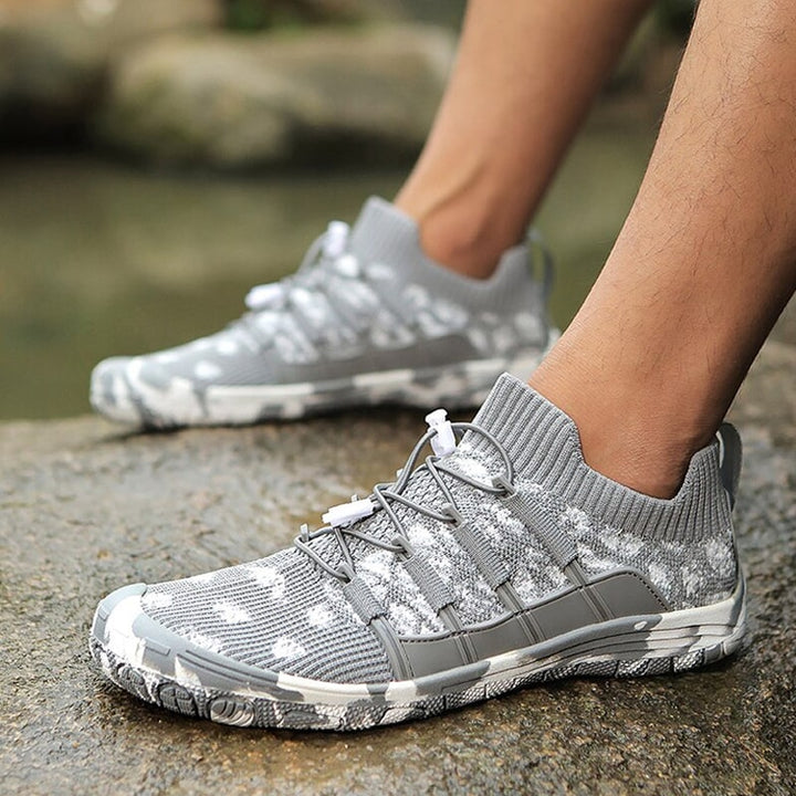 Multifunctionele barefoot sneakers Auron voor fitness, wandelen en watersport.