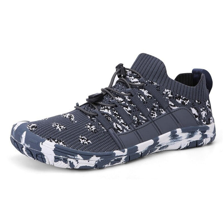 Ademende Auron barefoot sneakers, unisex en flexibel voor sportieve prestaties.