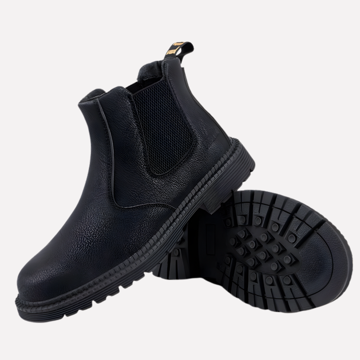 Lichtgewicht veiligheidsschoenen voor heren en dames, duurzaam profiel en schokabsorptie voor werkcomfort.