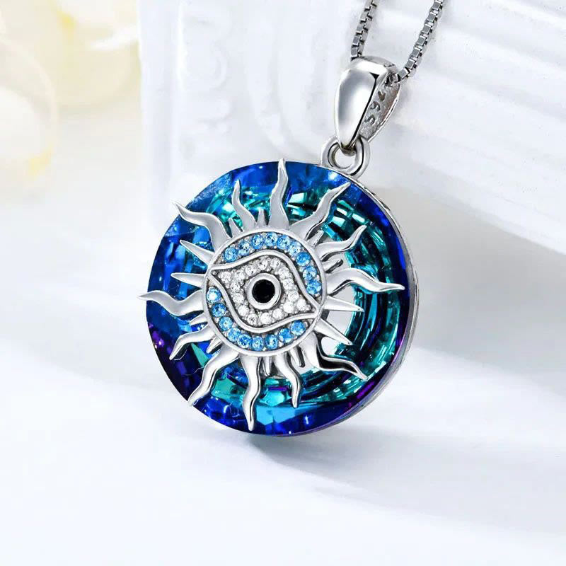 Mystieke boze oog ketting, unisex accessoire als spirituele talisman.