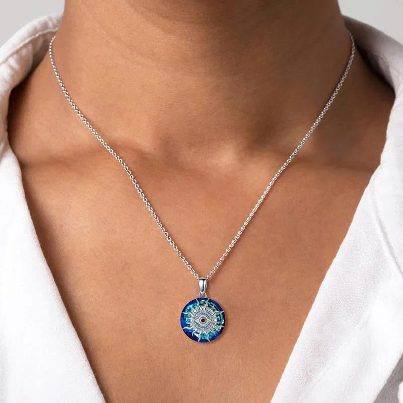 Elegante beschermende boze oog halsketting, perfect voor hem en haar.