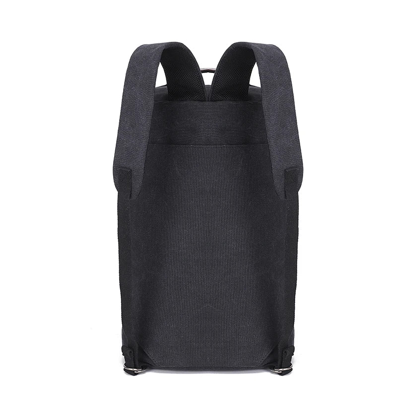 Robuuste canvas reisrugzak, perfect voor wandelen, kamperen en stedentrips, unisex en comfortabel.