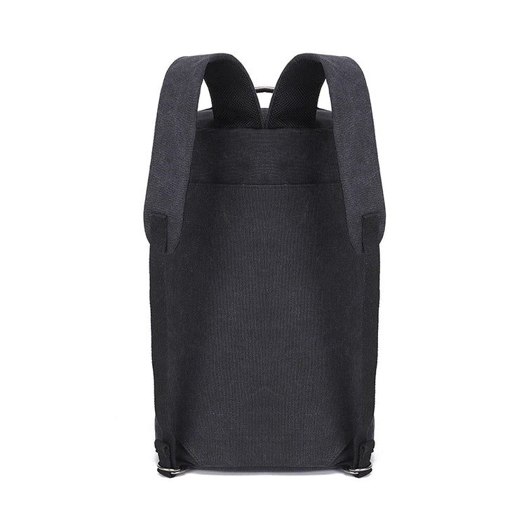 Robuuste canvas reisrugzak, perfect voor wandelen, kamperen en stedentrips, unisex en comfortabel.