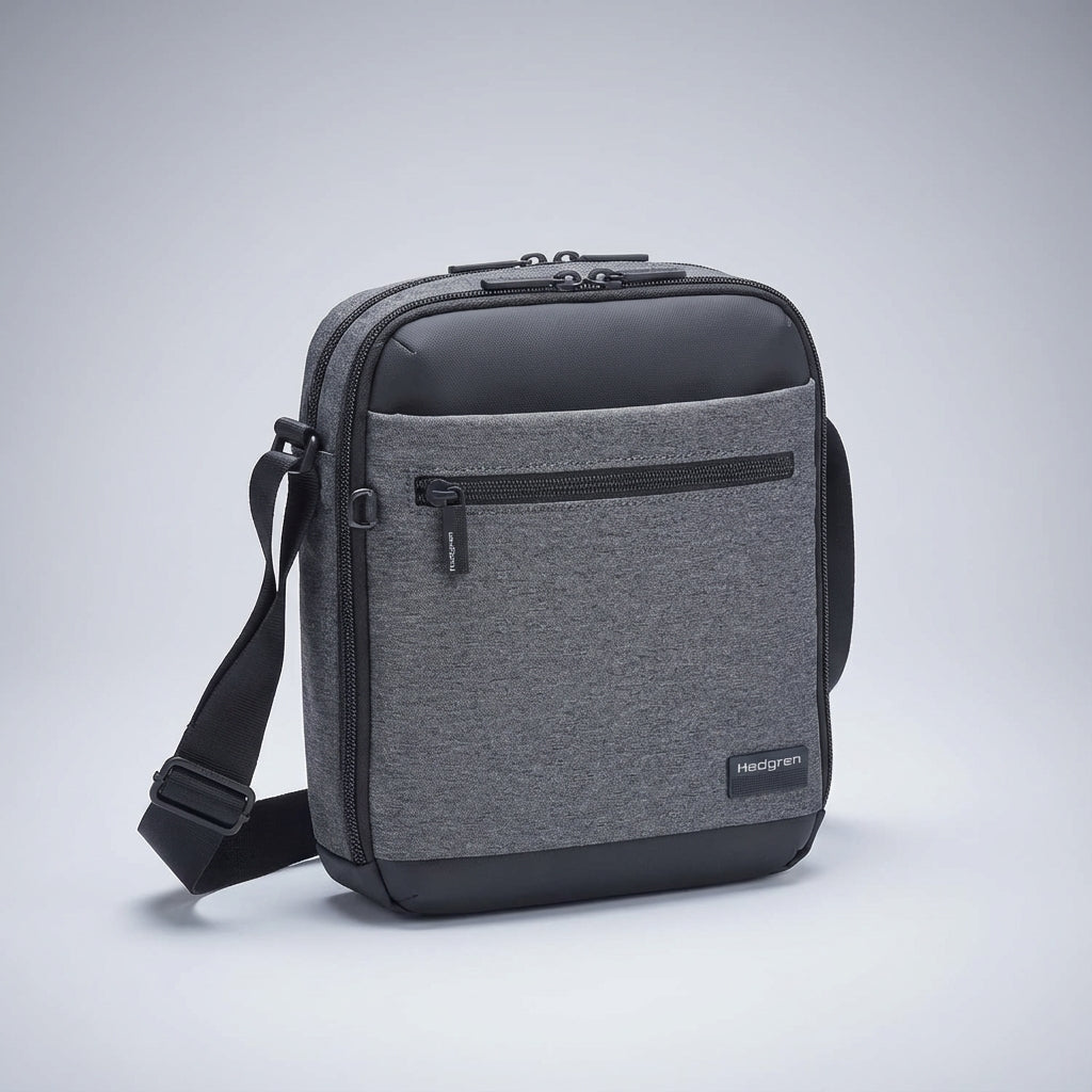 Duurzame, waterbestendige CarryGuard messenger tas met RFID-bescherming en slimme organiser.