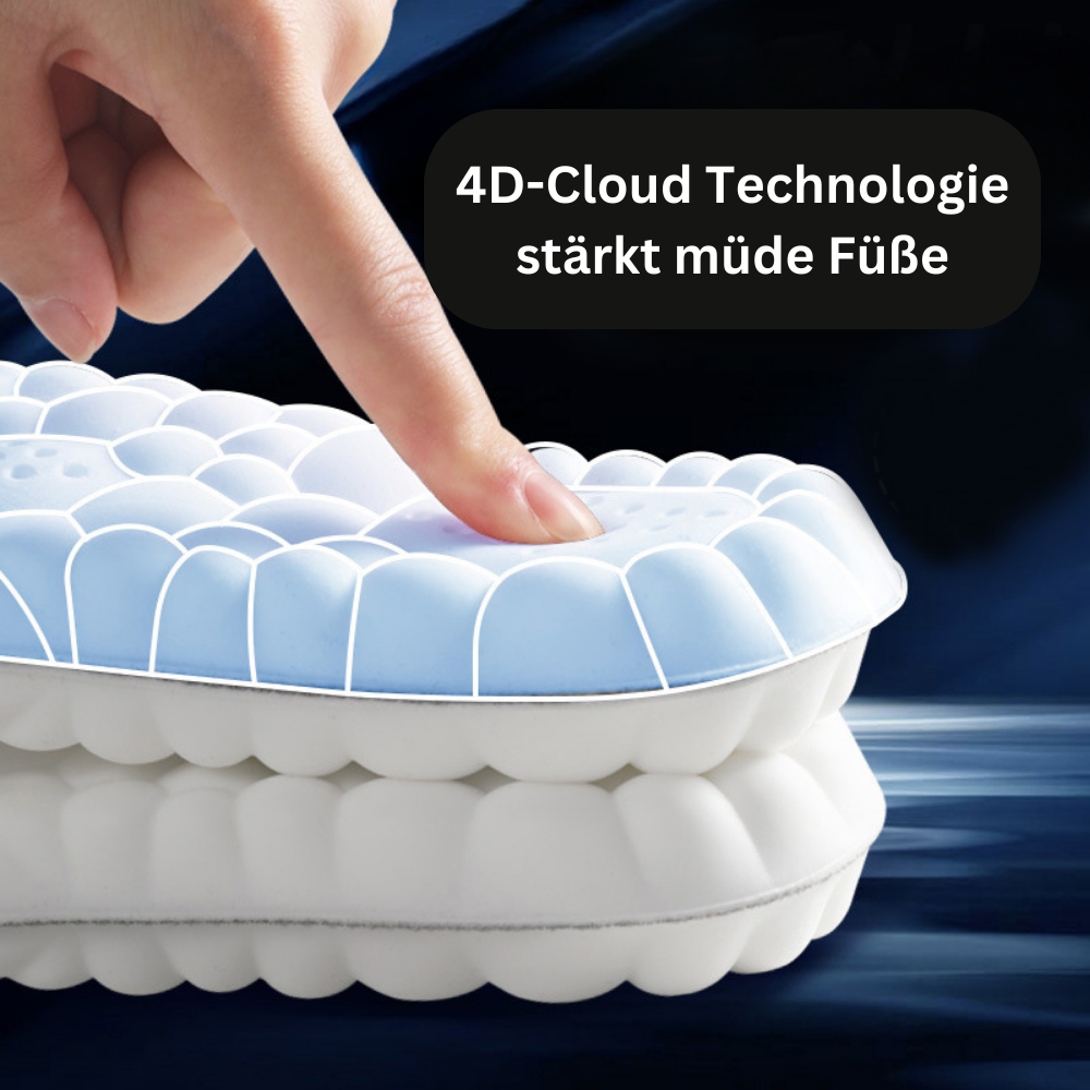 Unisex CloudFlex orthopedische inlegzolen voor pijnverlichting en voetcomfort met memory foam voor schokdemping.