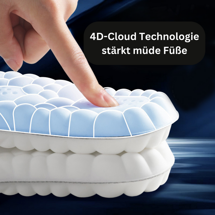 Unisex CloudFlex orthopedische inlegzolen voor pijnverlichting en voetcomfort met memory foam voor schokdemping.