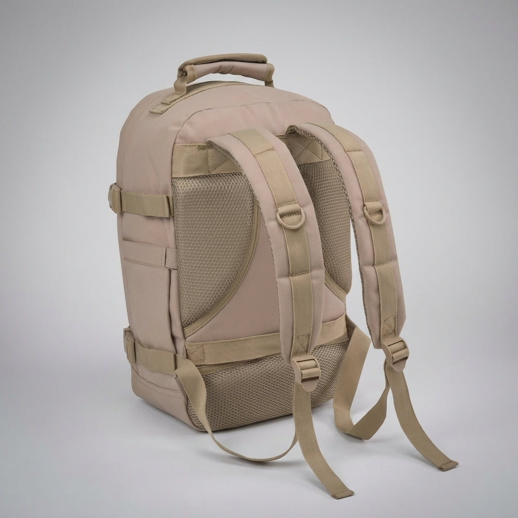 Lichtgewicht 30L NomadLite rugzak, perfect als handbagage voor vliegtuigreizen en weekendtrips.