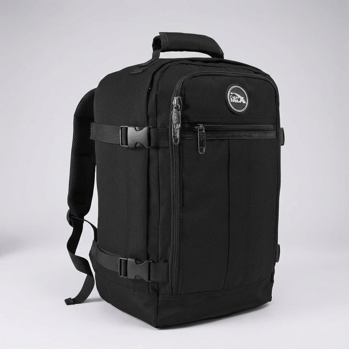 Compacte NomadLite reisrugzak 30L voor handbagage, geschikt voor korte en lange weekendtrips.