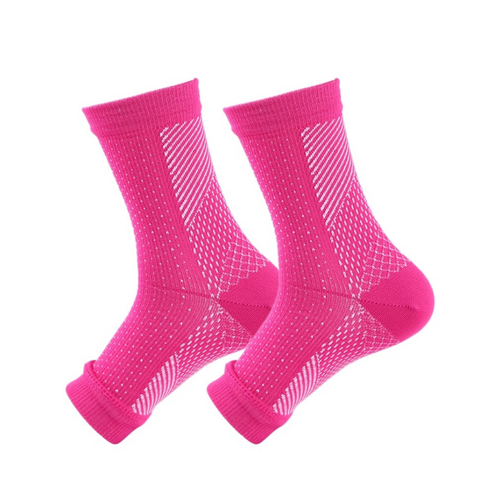 Comfortabele polyester compressiekousen. Verminderen zwelling, verbeteren bloedsomloop en bieden dagelijks comfort.