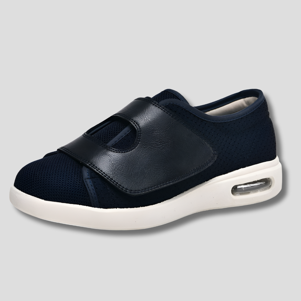 Orthopedische unisex comfort schoenen voor diabetespatiënten, ademend en extra breed voor gevoelige, gezwollen voeten.