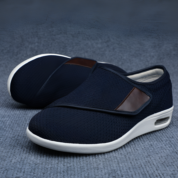Stevige, comfortabele diabetische schoenen voor optimale voetverzorging. Extra breed en verstelbaar voor gezwollen voeten.