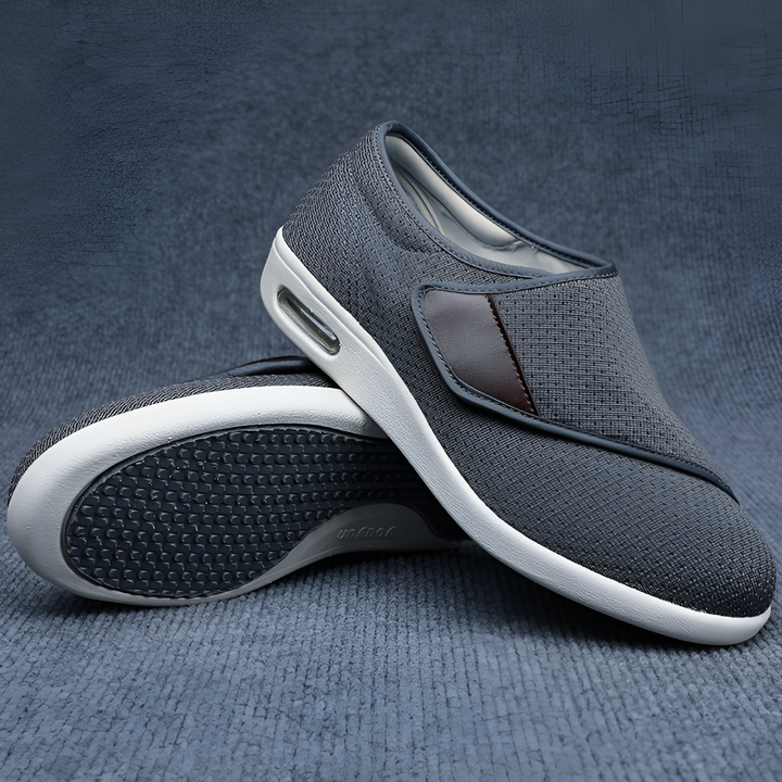 Unisex comfortabele schoenen, orthopedisch en ademend, met klittenband voor gezwollen en gevoelige diabetische voeten.