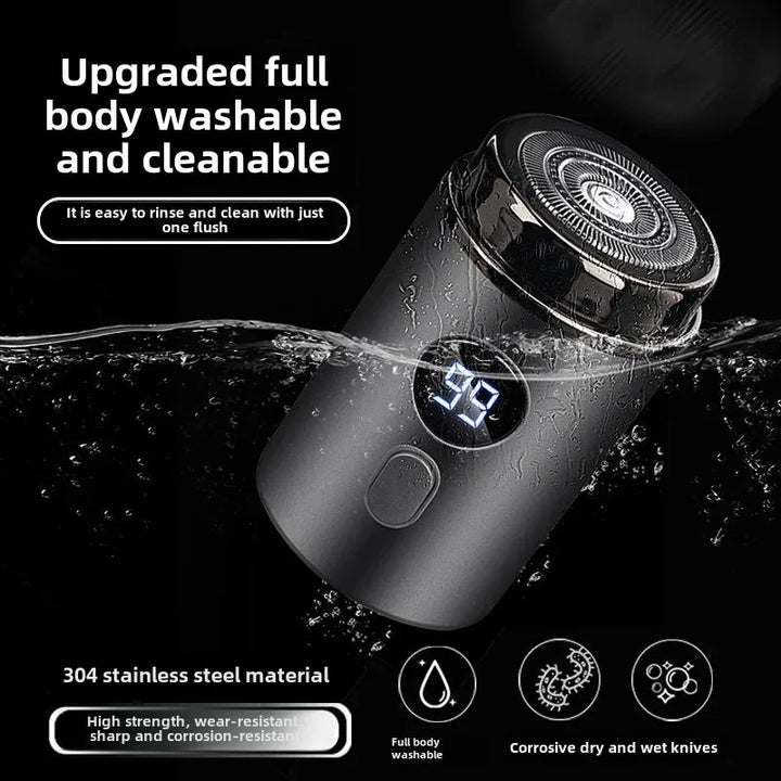 Draadloos waterdicht elektrisch scheerapparaat, perfect voor nat en droog scheren, voor een glad resultaat.