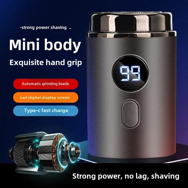 Strak design draadloos elektrisch scheerapparaat, ergonomisch ontworpen voor optimale grip en gebruiksgemak.