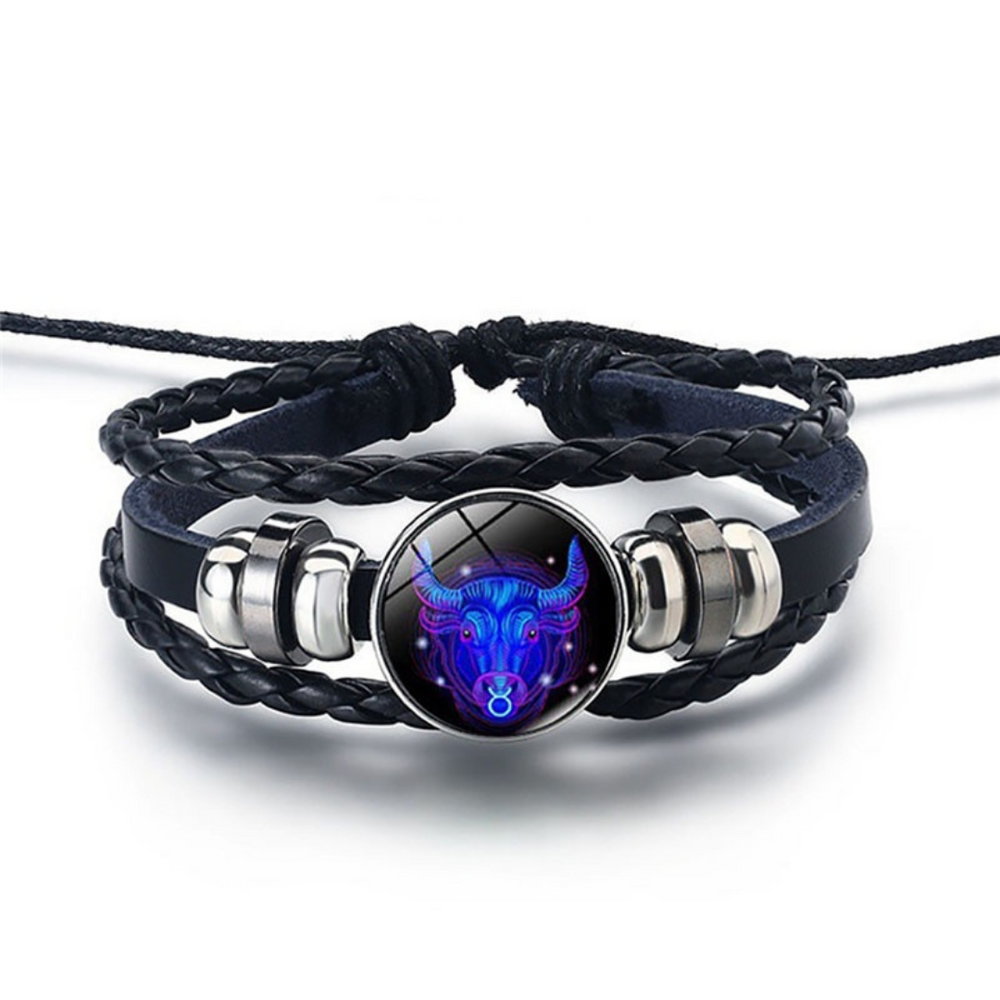 Handgemaakte sterrenbeeld armband van Lapis Lazuli en Sodaliet, verstelbaar voor man/vrouw.