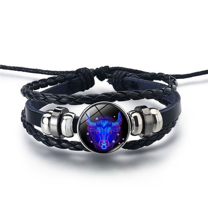 Handgemaakte sterrenbeeld armband van Lapis Lazuli en Sodaliet, verstelbaar voor man/vrouw.