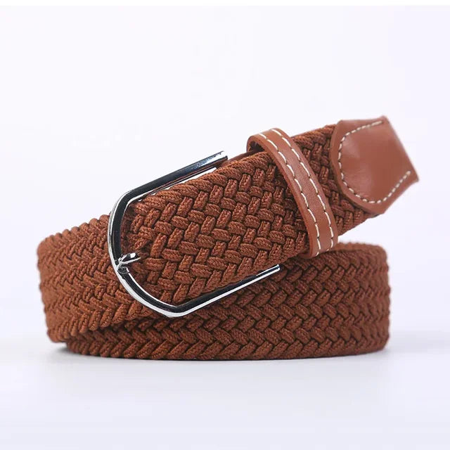Multifunctionele unisex riem, stretch en faux leer, perfect voor elke gelegenheid.