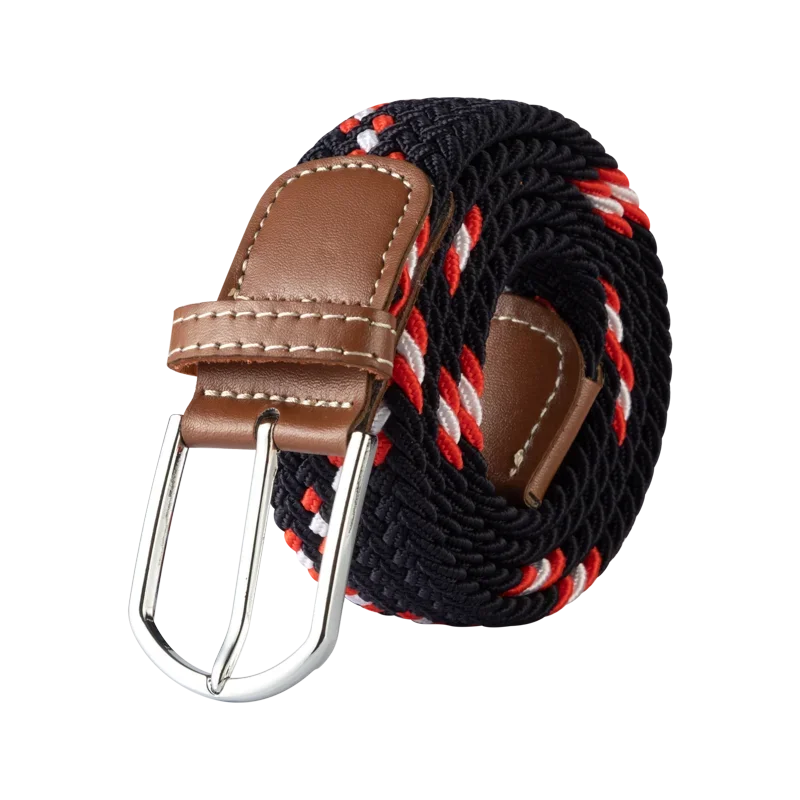 Comfortabele stretch riem voor heren en dames, met stijlvolle gesp en faux leer details.