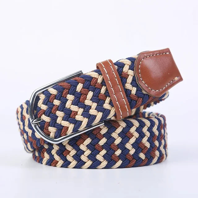 Praktische unisex elastische riem, faux leer, ideaal voor dagelijks comfort.