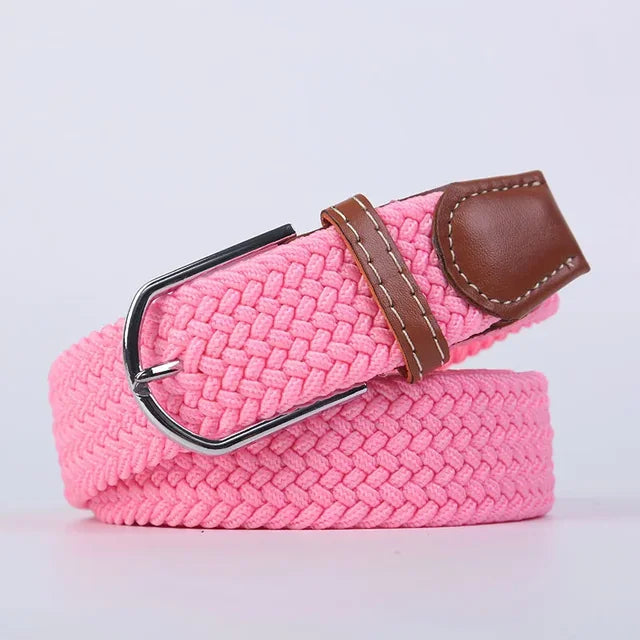 Comfortabele herenriem, stretch en faux leer, een klassiek accessoire met moderne twist.